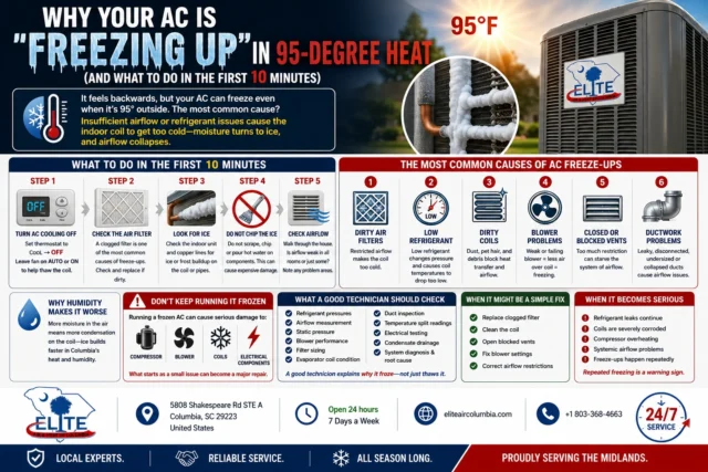 why your ac is freezing up