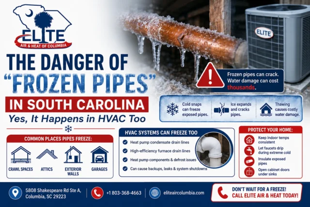 the danger of frozen pipe