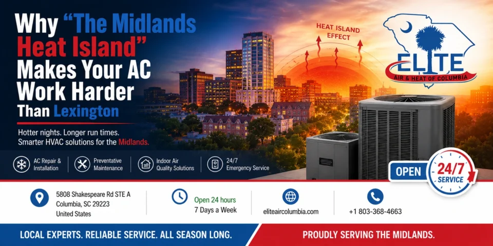 Why Midlands Heat Island Makes Your AC Work Harder
