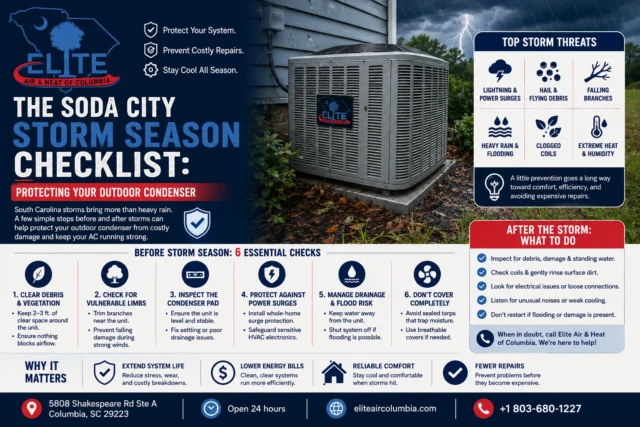 The Soda City Storm Season Checklist: Protecting Your Outdoor Condenser