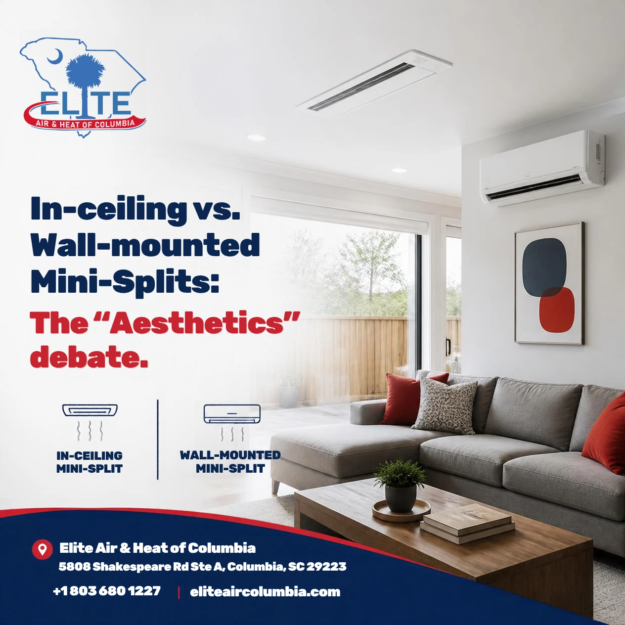 In-Ceiling vs. Wall-Mounted Mini-Splits: The “Aesthetics” Debate