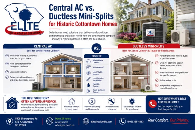 Central AC Vs. Ductless Mini- Splits
