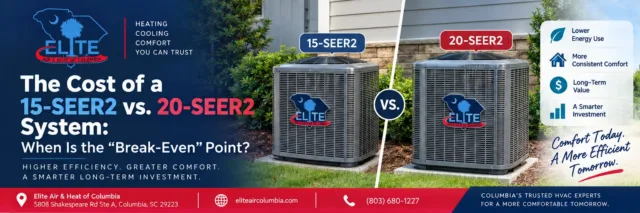 The Cost of a 15-SEER2 vs. 20-SEER2 System: When Is the “Break-Even” Point?