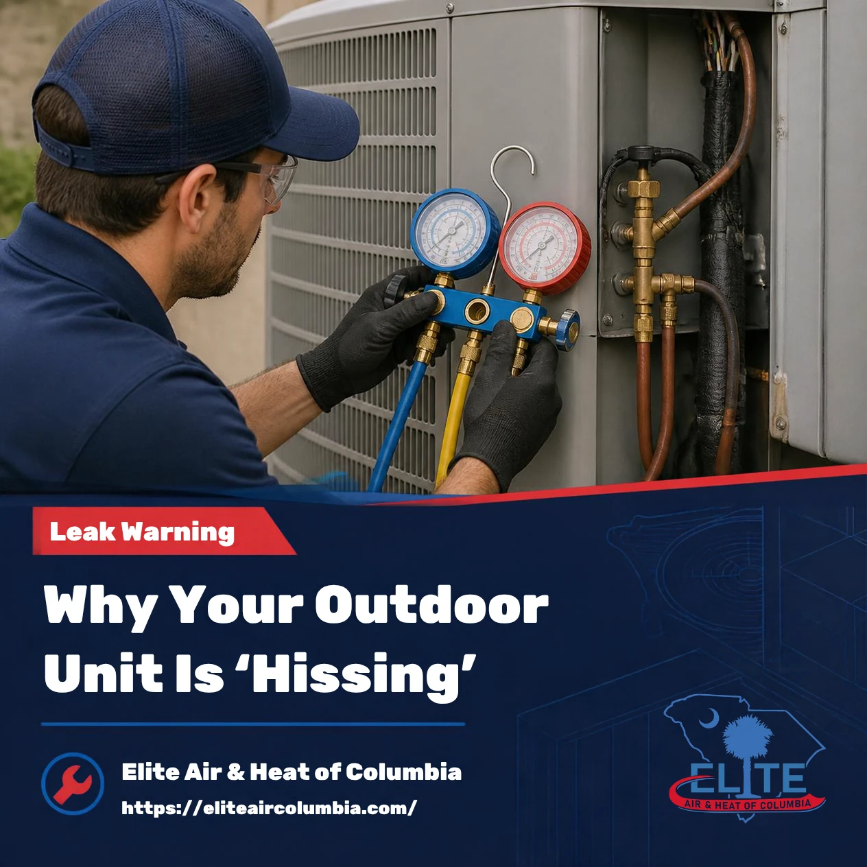 Why Your Outdoor Unit Is “Hissing”: The Refrigerant Leak Warning