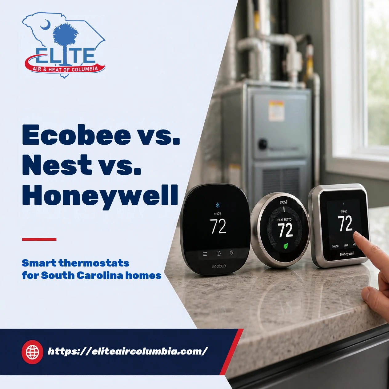 Ecobee vs. Nest vs. Honeywell: The Best “Smart” Choice for SC