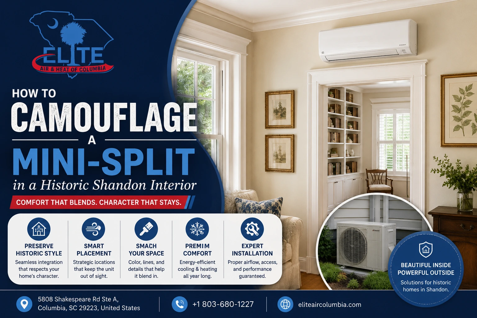 How to “Camouflage” a Mini-Split in a Historic Shandon Interior